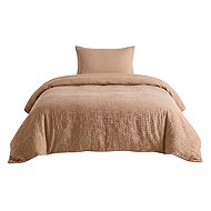 PREM INTERNATIONAL Muslin Bedding Cappuccino 140 × 200, 70 × 90cm - Bed Linen
