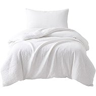 PREM INTERNATIONAL Muslin Bedding White 140 × 200, 70 × 90cm - Bed Linen