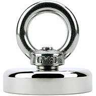 PRONETT Strong neodymium magnet with hook, load capacity 130 kg - Magnet