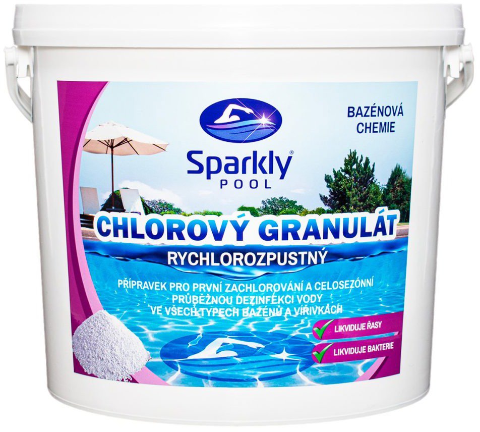 Sparkly POOL Chlorine granulate 5 kg - Pool Chemicals