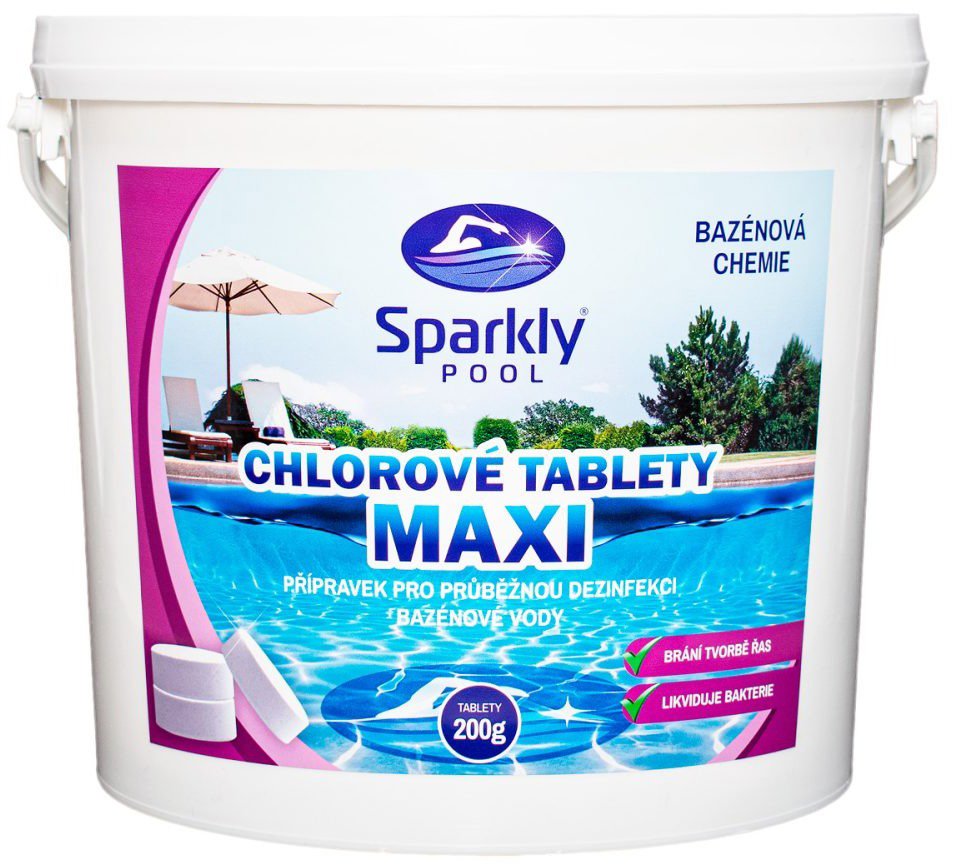 Sparkly POOL Chlorine pool tablets MAXI 5 kg - Pool Chemicals