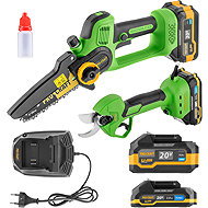PROCRAFT Cordless Hand Saw PKA35Li and Branch Shears ES25Li Pa168set (1×4Ah + 1×2Ah) - Cordless Tool Set