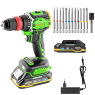PROCRAFT PA18ProDFR2 Cordless Drill/Driver + 13× Bit Set (1 × 2Ah) - Drill Driver