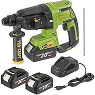 PROCRAFT Cordless Rotary Hammer PHA40 (2 × 4Ah) - SDS-Plus Rotary Hammer Drill