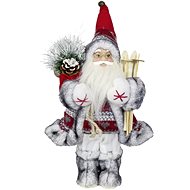 Dům Vánoc Santa s lyžemi 30 cm - Vánoční dekorace