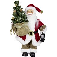 Dům Vánoc Santa se stromečkem 30 cm - Vánoční dekorace
