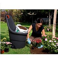 STEFANPLAST Garden trolley HELPY CART, volume 50l, green - Garden Cart