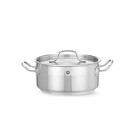 HENDI Low Casserole with Lid, 2,8l, Profi Line 830208 - Pot