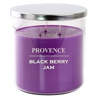 Provence Candle in Glass with Lid 1000g, Blackberry, 3 Wicks - Candle
