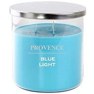 Provence Candle in Glass with Lid 1000g, Blue Light, 3 Wicks - Candle