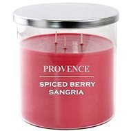 Provence gyertya üvegben, fedéllel, 1000 gramm, spiced berry, 3 kanóccal - Gyertya