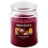Provence gyertya üvegben, fedéllel, 510 gramm, puncs - Gyertya