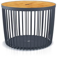 Prosperplast Universal basket CLUBO with bamboo lid 100 l anthracite - Basket