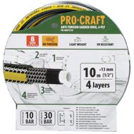 PROCRAFT Garden Hose PR-4KAT1310, black-yellow, 4-ply, 1/2" 10 m - Garden Hose