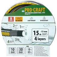 PROCRAFT Garden Hose PR-4KAT1315, black-yellow, 4-ply, 1/2" 15 m - Garden Hose