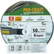 PROCRAFT Garden Hose PR-4KAT1350, black-yellow, 4-ply, 1/2" 50 m - Garden Hose