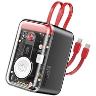 PROMATE Multi-Device Transparent 20000 mAh 65 W red - Power Bank