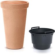 PROSPERPLAST Flowerpot CLASSIC TOWER DPC30, brick - Flower Pot