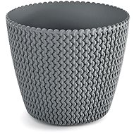 PROSPERPLAST Plastic pot cover SPLOFY DSP160, grey - Decorative Planter