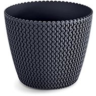PROSPERPLAST Plastic pot cover SPLOFY DSP160, black - Decorative Planter