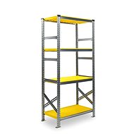 Metalsistem SUPER 123 1840 x 976 x 500 mm, yellow plastic - Shelving Unit