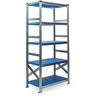 Metalsystem SUPER 123 1972 x 976 x 400 mm, blue plastic - Shelving Unit