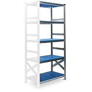 Metalsistem SUPER 123 1972 x 976 x 400 mm, add-on module, blue plastic - Shelving Unit