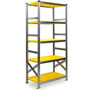 Metalsistem SUPER 123 1972 x 976 x 400 mm, yellow plastic - Shelving Unit