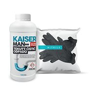 Kaiserman gel waste cleaner 1 litre (incl. protective gloves) - Drain Cleaner