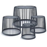 Prosperplast Complete set of 4 universal baskets CLUBO, anthracite - Basket