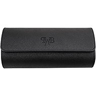 Prague WATCH Accessories Saffiano watchroll triple black - Watch Box