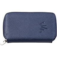 Prague WATCH Accessories Saffiano Zip Case Double Blue - Watch Box