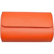 Prague WATCH Accessories Signature Watchroll Double syracuse orange - Watch Box