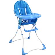 Dětská jídelní židlička modro-bílá - High Chair