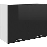 Shumee Upper kitchen cabinet 801282 black high gloss - Cupboard