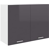 Shumee Upper kitchen cabinet 801283 grey high gloss - Cupboard