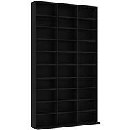 CD cabinet black 102 x 23 x 177,5 cm chipboard 801779 - Cabinet