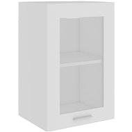 Shumee Upper kitchen cabinet with glass 802505 white - Cupboard