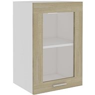 Shumee Upper kitchen cabinet with glass 802508 oak sonoma - Cupboard
