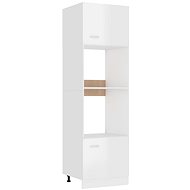 Shumee Kitchen cabinet for oven and microwave 802551 white high gloss - Cupboard