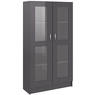 Glass cabinet grey high gloss 82,5x30,5x150 cm chipboard 802767 - Wardrobe