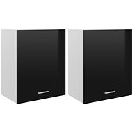 Shumee Kitchen cabinets 2 pcs 805084 black high gloss - Cupboard