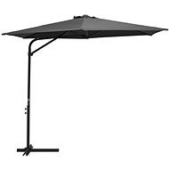 Garden parasol with steel rod 300 x 250 cm anthracite 47314 - Sun Umbrella