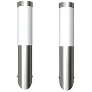 Wall mounted stainless steel garden light - 2 pcs - waterproof 160165 - Garden Lighting