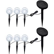 Garden lights 6 pcs LED with ground spikes and solar panels 277121 - Garden Lighting