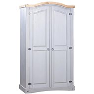 Wardrobe Mexican pine Corona 2 doors grey 282619 - Wardrobe