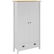 Wardrobe 2-leaf Hill Range white 89x50x170 solid pine 288950 - Wardrobe