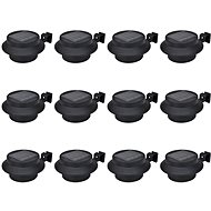 Outdoor solar fence lamp 12 pcs LED black 277122 - Garden Lighting