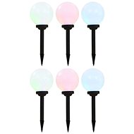Garden solar lamp 6 pcs LED spherical 20 cm RGB 277126 - Garden Lighting