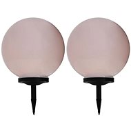 Garden solar lamp 2 pcs LED spherical 40 cm RGB 277128 - Garden Lighting